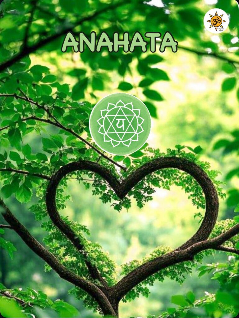 Simbolo verde dell’ANĀHATA, quarto chakra del cuore e dell’amore incondizionato